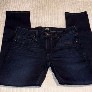 PAIGE Women's Deep Indigo Jeans
